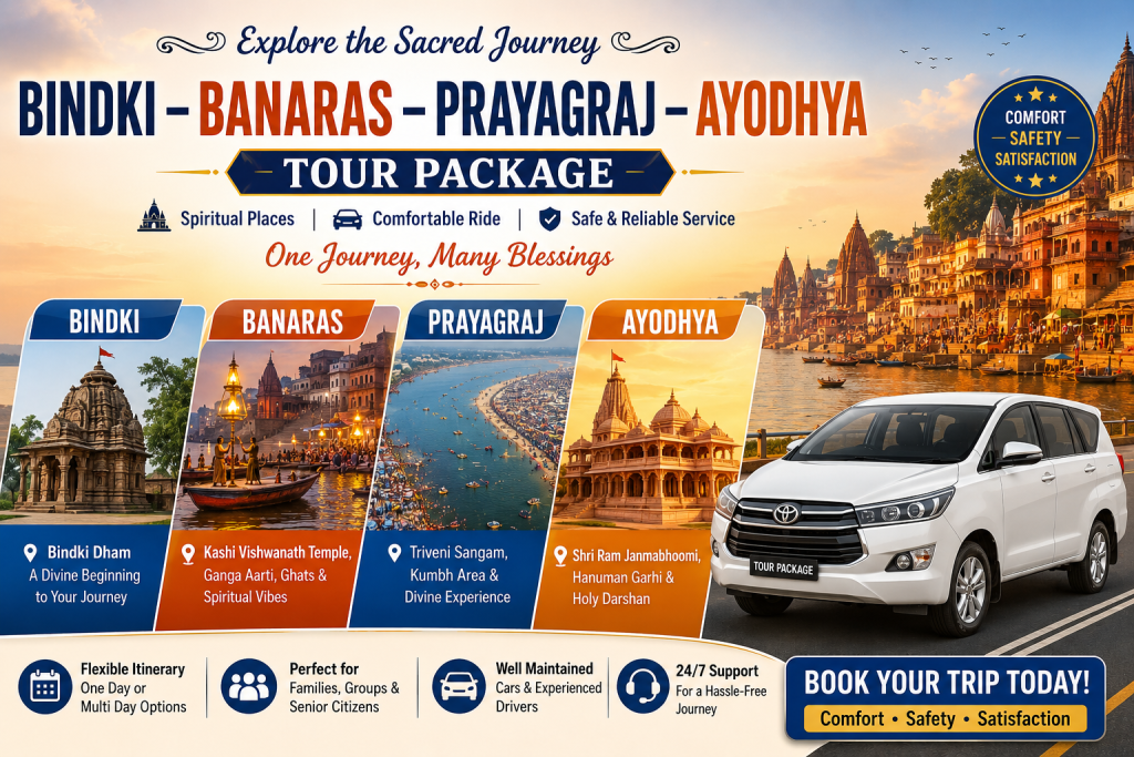 Bindki – Banaras – Prayagraj – Ayodhya