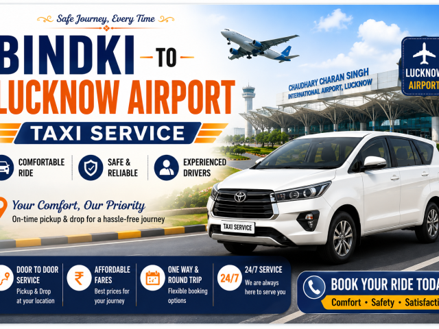 Bindki to Lucknow Airport Taxi Service