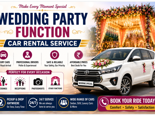 Wedding Party Function Car Rental Service